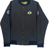 Los Angeles Rams Nfl Football Bomber Jacket - Medium Gray Polyester
