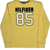 Tommy Hilfiger Long Sleeve T-Shirt - Large Yellow Cotton