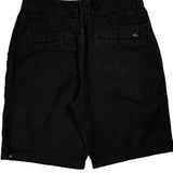 Quiksilver Shorts - 33W 9L Black Cotton
