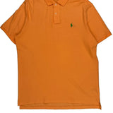 Polo By Ralph Lauren Polo Shirt - Large Orange Cotton