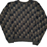 Unbranded Checked Sweater - 2XL Black Acrylic