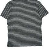 Polo By Ralph Lauren Striped T-Shirt - Large Grey Cotton