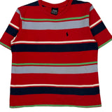 Age 6 Polo By Ralph Lauren Striped T-Shirt - Medium Green Cotton