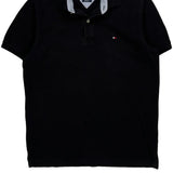 Tommy Hilfiger Slim Fit Polo Shirt - Medium Black Cotton