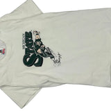 Michigan State Fruit Of The Loom Single Stitch T-Shirt - Small White Cotton