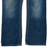 Unbranded Contrast Stitch Jeans - 34W 30L Blue Denim