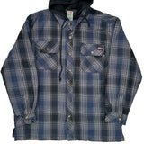 Dickies Checked Jacket - 2XL Black Cotton
