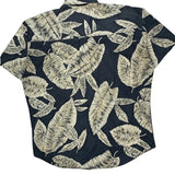 Chaps Ralph Lauren Hawaiian Shirt - Large Black Cotton