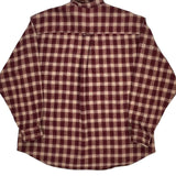 Woolrich Checked Flannel Shirt - XL Cream Wool