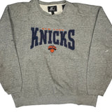 New York Knicks Starter Sweatshirt - Large Grey Cotton