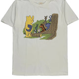 Single Stitch Winnie The Pooh Disney Cartoon T-Shirt - XL White Cotton