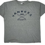 Yankees Puma Mlb T-Shirt - XL Grey Cotton Blend