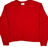 Reverse Weave Champion Sweatshirt - Large Red Cotton