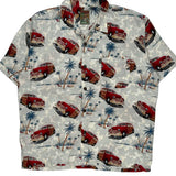 Pineapple Connection Graphic Hawaiian Shirt - Medium Multicoloured Viscose