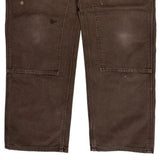 Carhartt Double Knee Carpenter Pants - 30W 31L Brown Cotton