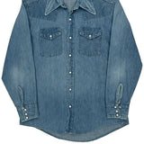 Triple Lll Brand Denim Shirt - Large Blue Denim