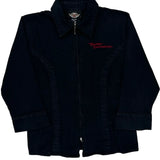 Harley Davidson Jacket - Large Black Cotton