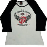 Milwaukee, Wisconsin County Stadium 1975 Harley Davidson Band Long Sleeve T-Shirt - XL Black & White Cotton