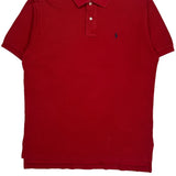 Polo By Ralph Lauren Polo Shirt - Large Red Cotton