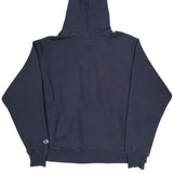 Reverse Weave Champion College Hoodie - Large Navy Cotton