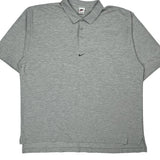 Nike Polo Shirt - 2XL Grey Cotton