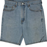 Levis Denim Shorts - 34W 9L Light Wash Cotton