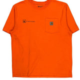 Dc Structures Carhartt T-Shirt - Large Orange Cotton