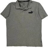 Puma Polo Shirt - Medium Grey Cotton