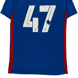 Number 47 Nike Slim Fit Football Shirt - Small Blue Polyester