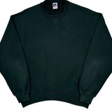 Made In USA Russell Athletic Sweatshirt - Large Black Cotton