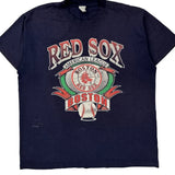 Boston Red Sox Unbranded Single Stitch T-Shirt - XL Navy Polyester Blend