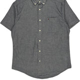 Tommy Hilfiger Short Sleeve Shirt - Medium Gray Cotton