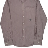 Tommy Hilfiger Slim Fit Shirt - Small Red Cotton