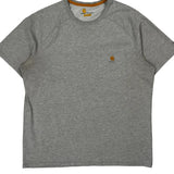Relaxed Fit Carhartt T-Shirt - Large Grey Cotton