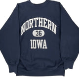 Northern Iowa Champion College Sweatshirt - XL Navy Cotton