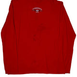 Harley Davidson Graphic Long Sleeve T-Shirt - Medium Red Cotton