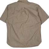 Tommy Hilfiger Checked Short Sleeve Shirt - Large Brown Cotton