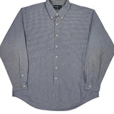 Ralph Lauren Checked Shirt - 2XL Blue Cotton