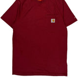Carhartt T-Shirt - Small Red Cotton