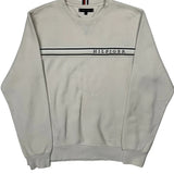 Tommy Hilfiger Spellout Sweatshirt - XL Cream Cotton