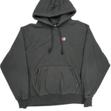 Reverse Weave Champion Hoodie - Large Gray Cotton
