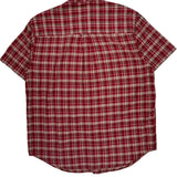 Chaps Ralph Lauren Checked Short Sleeve Shirt - Large Red Cotton