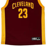 Age 6-7 Cleveland Nba Nba Jersey - Small Burgundy Polyester