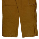 Dickies Double Knee Carpenter Trousers - 34W 31L Brown Cotton