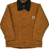 Age 7-8 Carhartt Jacket - Small Brown Cotton