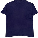 Single Stitch Anvil Graphic T-Shirt - XL Navy Cotton