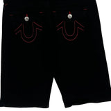 True Religion Slim Denim Shorts - 28W 11L Black Cotton