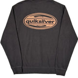 Quiksilver Sweatshirt - Medium Black Cotton