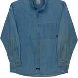 Dickies Denim Shirt - Large Blue Cotton