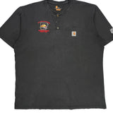 Union Pacific Railroad Carhartt Henley T-Shirt - 2XL Black Cotton
